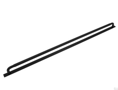 Tirador para mueble alargado con arandela Helix 608 Aluminio Negro Mate