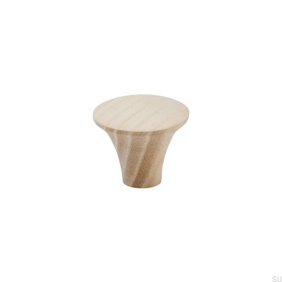 Pomo para mueble Rut Fresno Madera Sin Barnizar