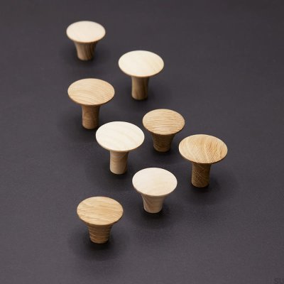 Pomo para mueble Olle Roble Madera Sin Barnizar