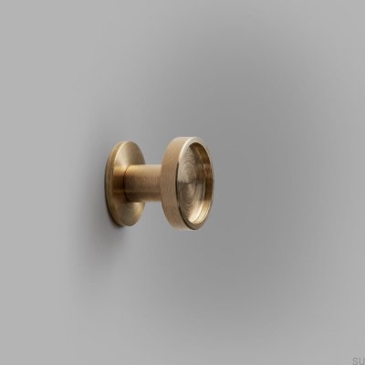 Colgador de pared Ina S Short W Latón, cepillado sin pintar