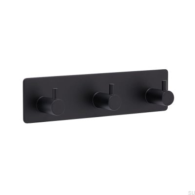 Colgador de pared base 220-3 Metal Negro Mat