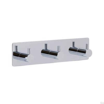 Perchero de pared 220-3 Cromo pulido