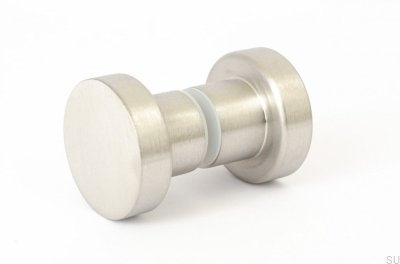 Perilla de puerta de aluminio cepillado de doble cara Dot 40