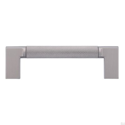 Tirador para mueble rectangular 2457 96 Silver Brushed