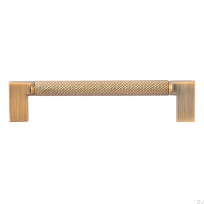 Tirador para mueble rectangular 2457128 Antique Gold Brushed
