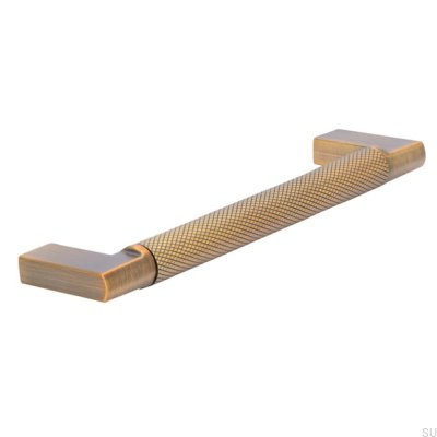 Tirador para mueble rectangular 2457128 Antique Gold Brushed