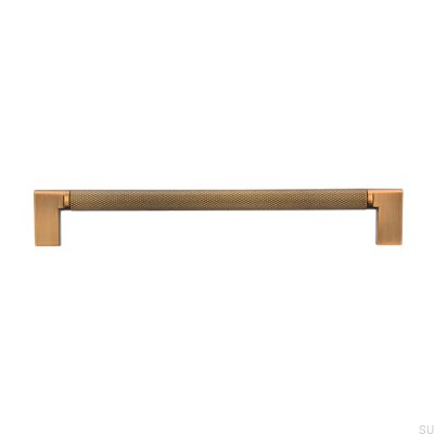Tirador para mueble rectangular 2457192 Antique Gold Brushed