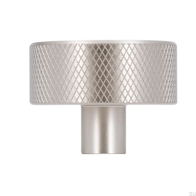 Pomo para muebles 2464 33 Plata cepillado