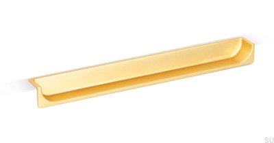 Tirador para mueble empotrable Hide 180 Dorado Cepillado