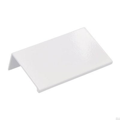 Tirador de borde para mueble 2446 48 Metal Blanco