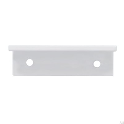 Tirador de borde para mueble 2446 48 Metal Blanco