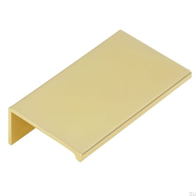 Tirador de borde para mueble 2446 48 Oro pulido