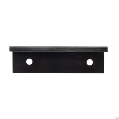 Tirador de borde para mueble 2446 48 Plata envejecida cepillada