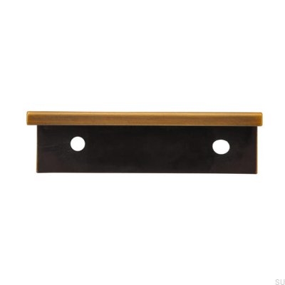 Tirador de borde para mueble 2446 48 Oro envejecido cepillado