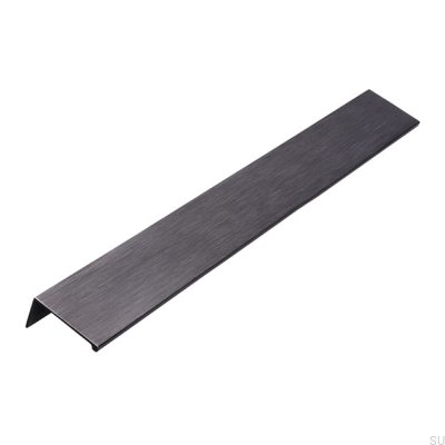 Tirador de borde para mueble 2446288 Plata envejecida cepillada