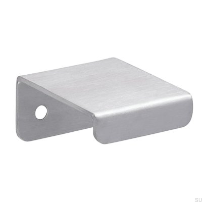 Tirador de borde para mueble 2372 16 Acero inoxidable cepillado