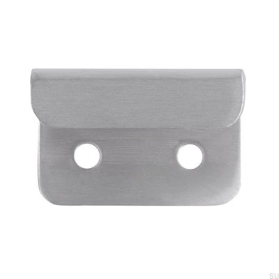 Tirador de borde para mueble 2372 16 Acero inoxidable cepillado