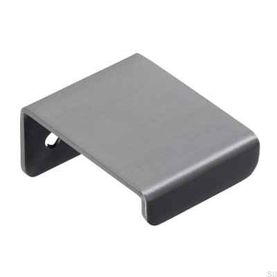 Tirador para borde de mueble 2372 16 Antracita Acero inoxidable