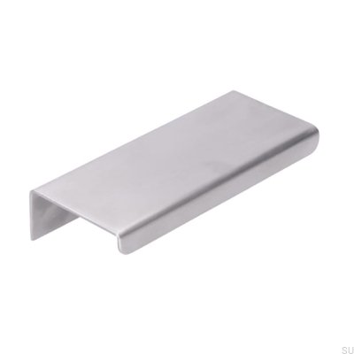 Tirador de borde para mueble 2372 64 Acero inoxidable cepillado