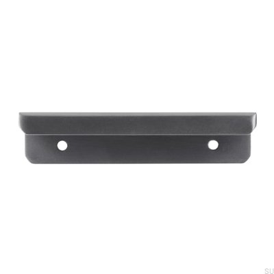 Tirador de borde para mueble 2372 64 Antracita Acero inoxidable