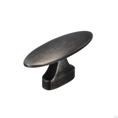 Pomo para mueble 2441 16 Plata envejecida cepillada