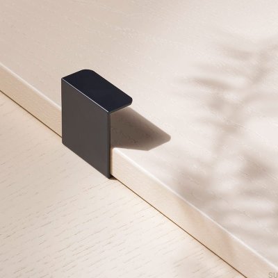 Tirador para mueble Hide 40 edge, metal, negro