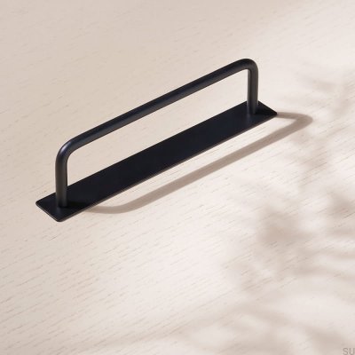 Tirador para mueble alargado Thread 128 Metal Black