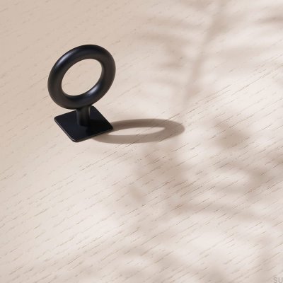 Perilla para muebles, metal, llave, negro