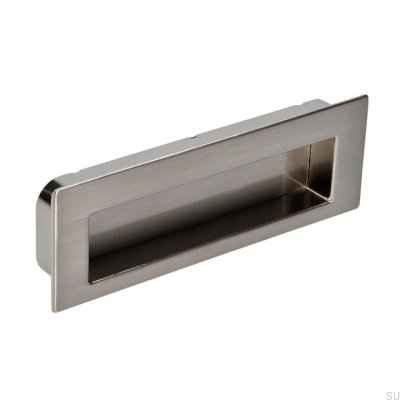 Tirador para mueble empotrado 2382 Plata Cepillado