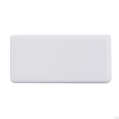 Tirador para mueble rectangular 1595 16 Metal Blanco
