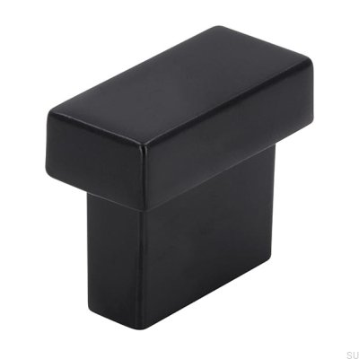 Tirador para mueble rectangular 1595 16 Metal Negro Mat