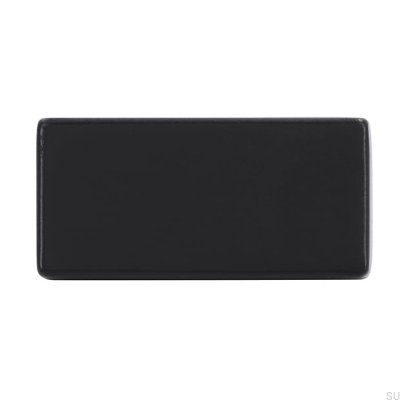 Tirador para mueble rectangular 1595 16 Metal Negro Mat