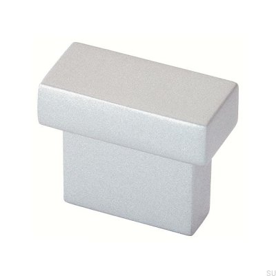Tirador para mueble rectangular 1595 16 Matt Silver