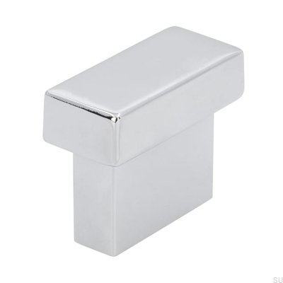 Tirador para mueble rectangular 1595 16 Cromo pulido