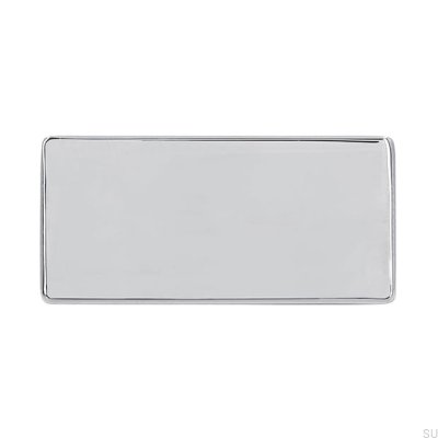 Tirador para mueble rectangular 1595 16 Cromo pulido