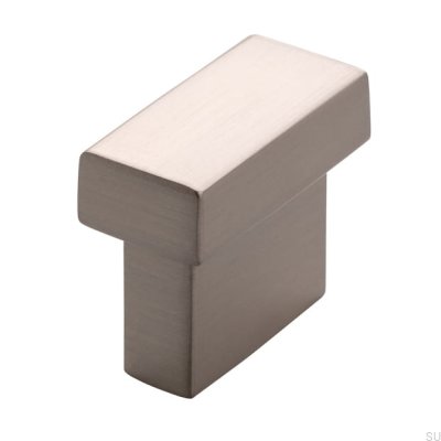 Tirador para mueble alargado 1595 16 Plata Cepillado
