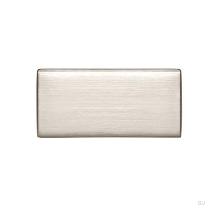 Tirador para mueble alargado 1595 16 Plata Cepillado