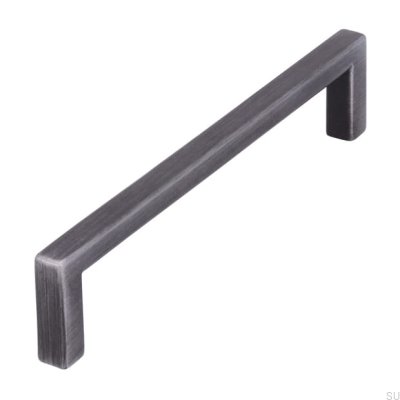 Tirador para mueble rectangular 2108128 Antique Silver Brushed