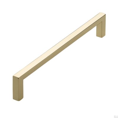 Tirador para mueble oblongo 2108 160 Oro pulido