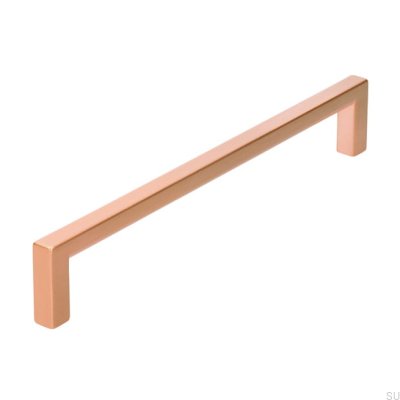 Tirador para mueble rectangular 2108160 Cobre Cepillado