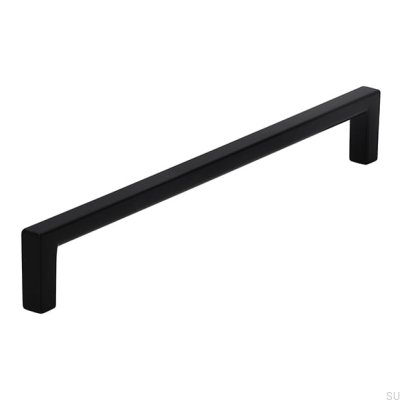 Tirador para mueble rectangular 2108192 Metal Negro Mate