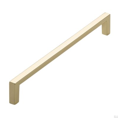 Tirador para mueble rectangular 2108192 Oro pulido