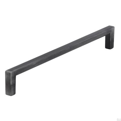 Tirador para mueble rectangular 2108192 Antique Silver Brushed