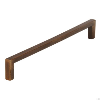 Tirador para mueble rectangular 2108192 Antique Gold Brushed