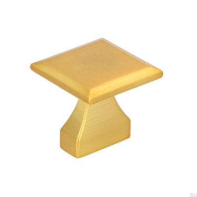 Pomo para mueble 2439 16 Dorado cepillado
