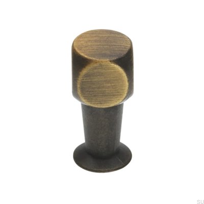 Pomo para muebles 2389 Oro envejecido cepillado