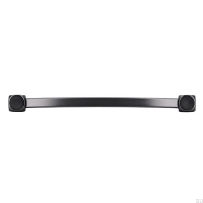 Tirador para mueble alargado 2388 96 Antracita Cepillado