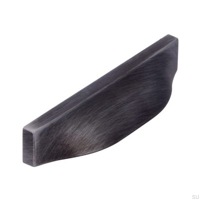 Tirador para mueble Shell 2447 64 Plata envejecida cepillada