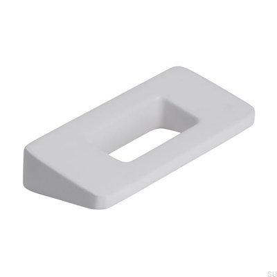 Tirador para mueble rectangular 2394 32 Metal Blanco Mat