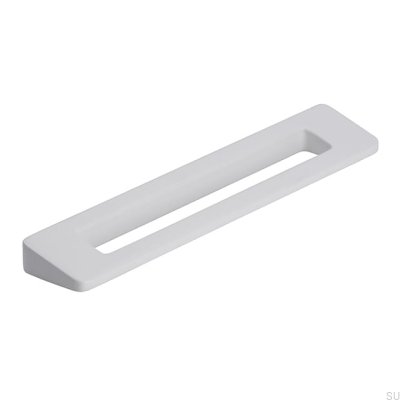 Tirador para mueble rectangular 2394 96 Metal Blanco Mat